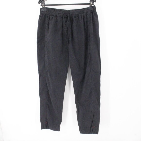 Xirena Pants Womens Medium Drawstring Waist Cotton Casual Made in USA black - Picture 1 of 6